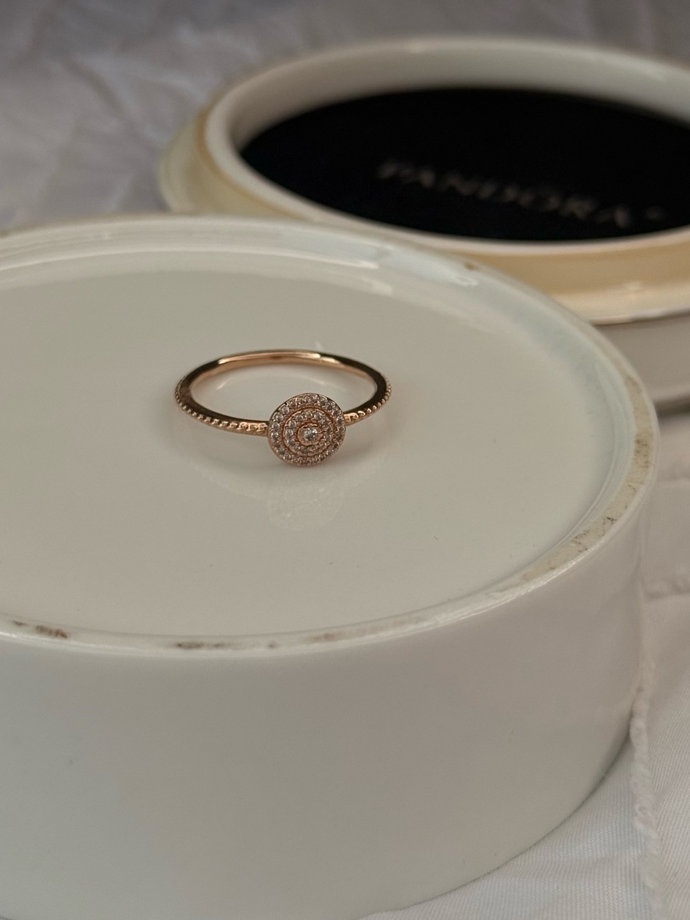 Pandora Rose Pavé Halo Ring | Pandora Rose | US 9